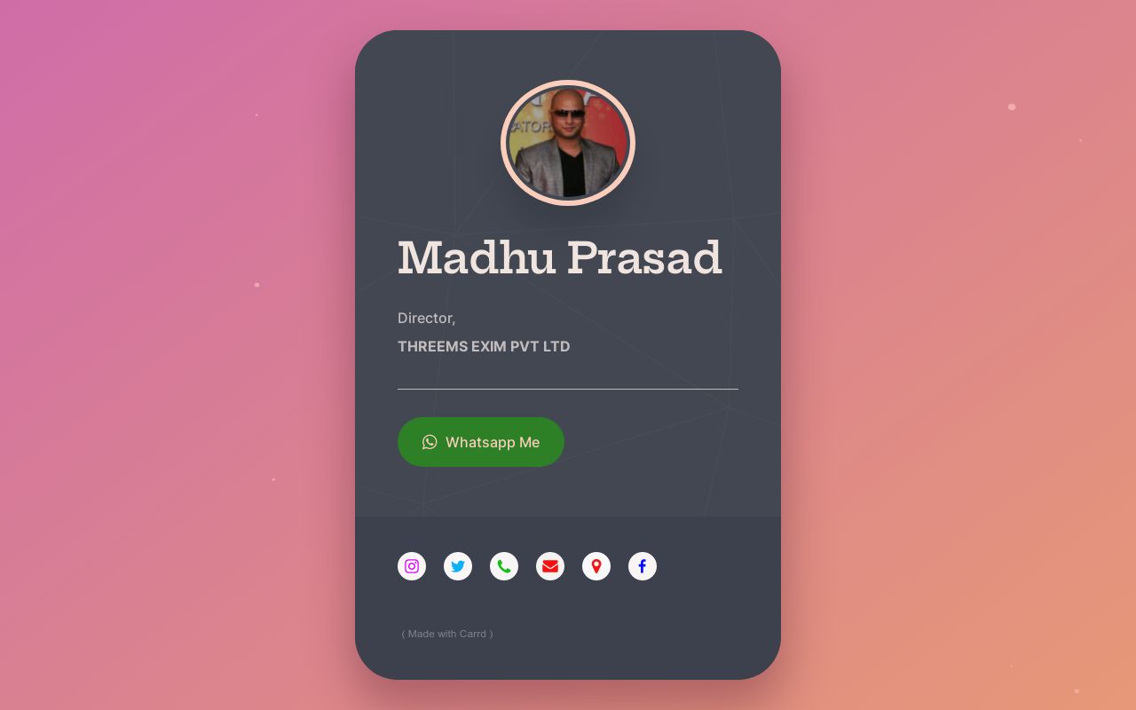 Carrd profile picture for @prasad